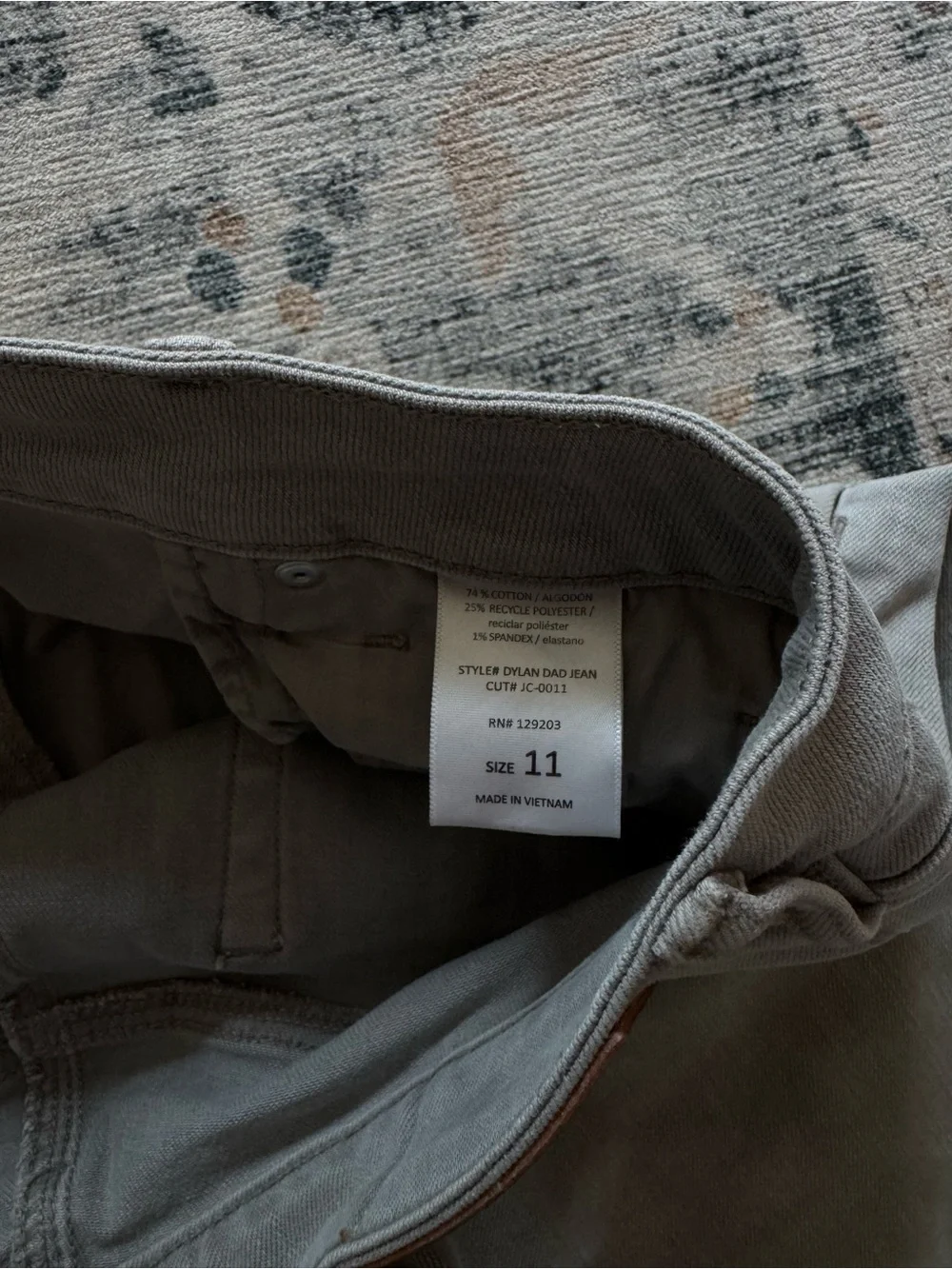 CJLA Dylan Dad Jeans in Stone